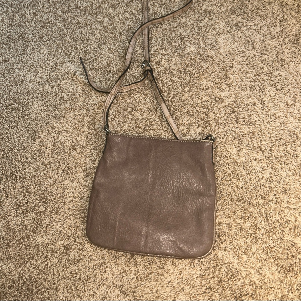 Guess Brown Crossbody Bag Purse Boho Vintage Look - image 2